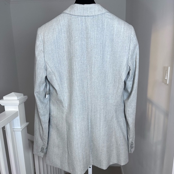 NWT Theory SUIT Gray wool blazer & pants w/ Sze 6 $1100 Retail - Picture 7 of 14